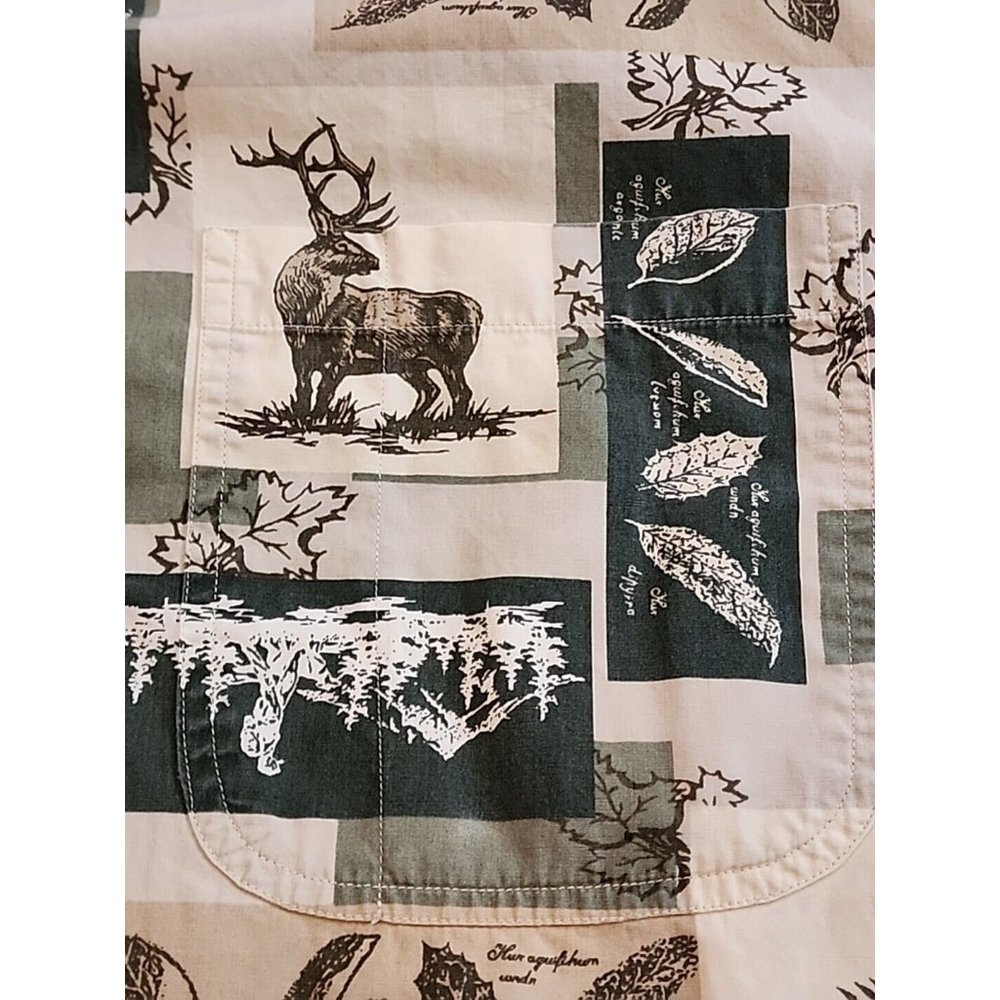 Authentic Outfitters Roundtree & Yorke Allover Print Hunting Ootdoors Sz. Large